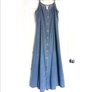 Jones New York Button Denim Dress